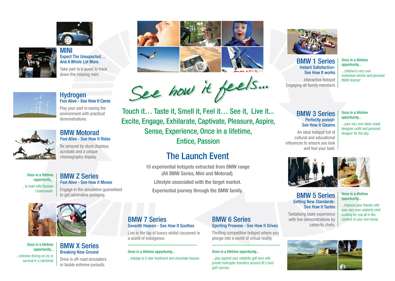 Presentation mood board with concept and design