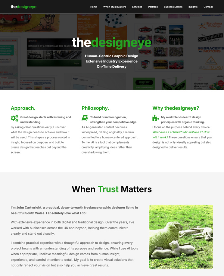 DesignEye screen grab example