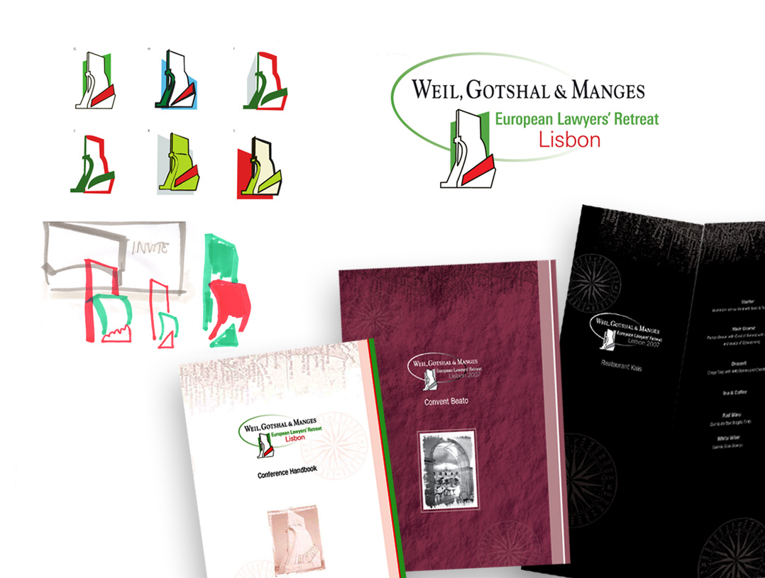 Hand-drawn business illustrations and sketches